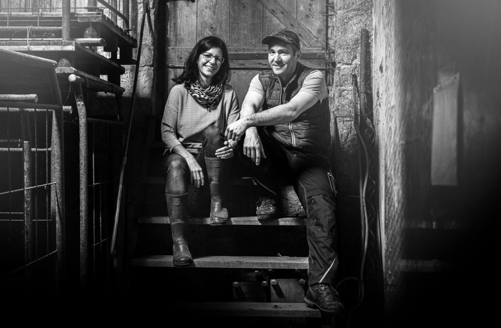 Winzerin Christine und Bruder Stefan Geschwister Dexheimer im Weingut